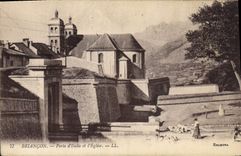 CPA Briancon Porte d'Italie et l'Eglise 