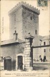 CPA Embrun Tour Brune Ancien donjon archiepiscopal Entree de la Caserne Dalaroche 