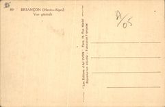 CPA Briancon Hautes Alpes Vue generale 
