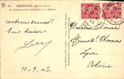 CPA Briancon Hautes Alpes La faubourg Ste Catherine et le Melezin 