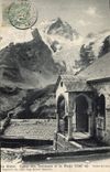 CPA La Grave Eglise des Terrasses et la Meije 