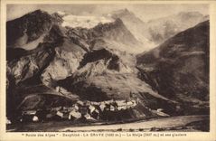 CPA Route des Alpes Dauphine La Grave La Meije et ses glaciers 