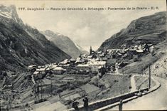 CPA Dauphine Route de Grenoble a Briancon Panorama de la Grave 