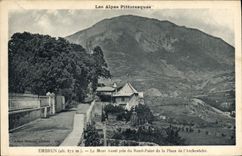 CPA Embrun Le MOnt Aurel pris du Rond Point de la Place de l'Archeveche 
