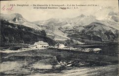CPA Dauphine De Grenoble a Briancon Col du Lautaret et le Grand Galibier 