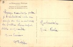 CPA Panorama du Col du Galibier Au cetre les Ecrins 