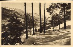 CPA Briancon Vue sur la Vallee du Lautaret l'Hiver 