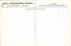 CPA Briancon La Grave Oratoire du Chazelet et la Meije 