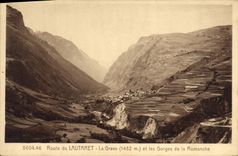 CPA Route du Lautaret La Grave et les Gorges de la Romanche 