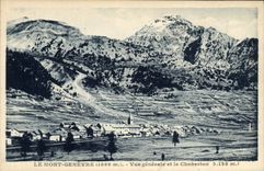 CPA Le Mont Genevre Vue generale et le Chaberton 