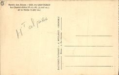 CPA Col du Lautaret Le Chalet Hotel PLM et la Meije 