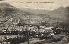 CPA Embrun Vue generale Au fond Cretes de Boussolene 