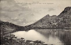 CPA Queyras En montant au Viso Le Lac Egourgeou 