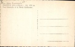 CPA Embrun Htes Alpes Vue Generale et le Mont Guillaume