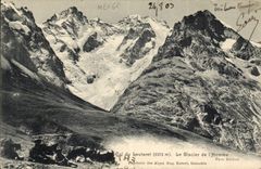 CPA Col du Lautaret Le Glacier de l'Homme 
