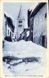 CPA L'Eglise de la Montgenevre en hiver 