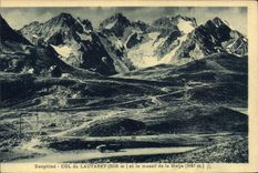 CPA Dauphine Col du Lautaret et le massif de la Meije 