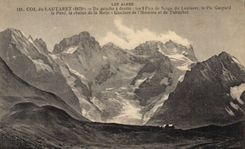 CPA Les Alpes Col du Lautaret De gauche a droite 