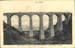 CPA Environs de Gap Viaduc de la Salle Ligue de Gap a Grenoble 