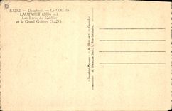 CPA Dauphine Le Col du Lautaret Les lacets du Galibier et le Grand Galibier 