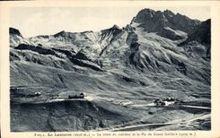 CPA Le Lautaret La route du Galibier et le Pic du Grand Galibier 