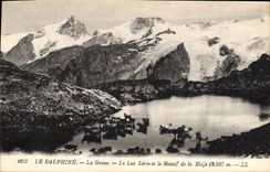 CPA Le Dauphine La Grave Le Lac Leris et le Massif de la Meije 