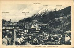 CPA Briancon Vue generale Ville la plus elevee d'Europe 