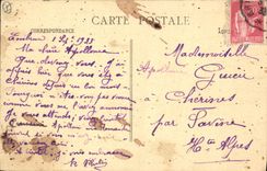 CPA Les Alpes Chalet Hotel d'Ailefroide Dans le fond Mont des Boeufs Rouges 