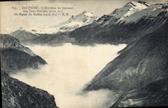 CPA Dauphine Environs du Lautaret Les Trois Eveches Le Signal du Goleon 