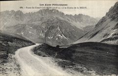 CPA Route du Grand Galibier et la Chaine de la Medje 