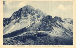 CPA Le Galibier La Table d'Orientation et la Roche du Grand Galibier 