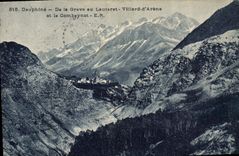 CPA Dauphine De la Grave au Lautaret Villard d'Arene et le Combeynot 