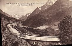CPA Route de la Grave au Lautaret le Glacier d'Arsine et la Romanche 