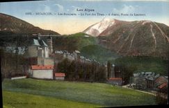 CPA Les Alpes Briancon les Remparts le Fort des Tetes a droite Route du Lautaret 