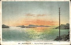 CPA Marseille Iles du Frioul Coucher de Soleil 