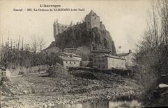 CPA L'Auvergne Cantal Le Chateau du Sailhans cote Sud 