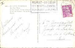 CPA Le Cantal Touristique Au Puy Mary le Puy Violent le Roc d'Ozieres le Roc des Ombres vus du Pas d