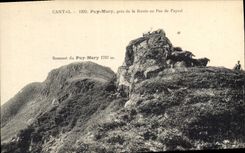 CPA Cantal Puy Mary pres de la Route au pas de Peyrol Sommet du Puy Mary Chevre