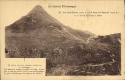 CPA Le Cantal Pittoresque le Puy Mary le Pas de Peyrol et la Route de Murat a Salers 