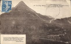 CPA Le Cantal Pittoresque le Puy Mary le Pas de Peyrol et la Route de Murat a Salers 