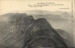 CPA L'Auvergne Pittoresque Cantal Nos Montagnes vue prise du Puy Mary 