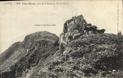 CPA Cantal Puy Mary pris de la Route au Pas de Peyrol 