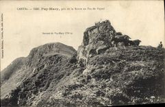 CPA Cantal Puy Mary pris de la Route au Pas de Peyrol 