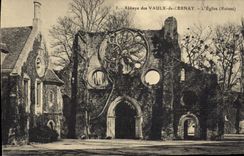 CPA Abbaye des Vaulx de Cernay l'eglise Ruines 