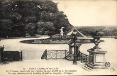 CPA Saint Germain en Laye la Terrasse Construite par Lenotre Perspective 