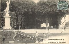 CPA Saint Germain en Laye Statue de l'Amour et la Folie et Perspective du Boulingrin 