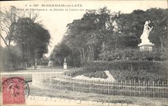 CPA Saint Germain en Laye Statue de l'Ouragan et la Feuille et l'Allee des miroirs