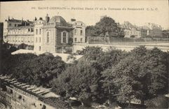 CPA Saint Germain Pavillon Henri IV et la Terrasse du Restaurant 