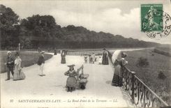 CPA Saint Germain en Laye le Rond Point de la Terrasse 