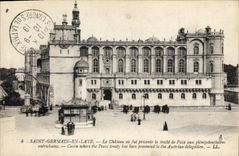 CPA Saint Germain en Laye le Chateau ou fut presente le traite de Paix aux Plenipotentiaires autrich